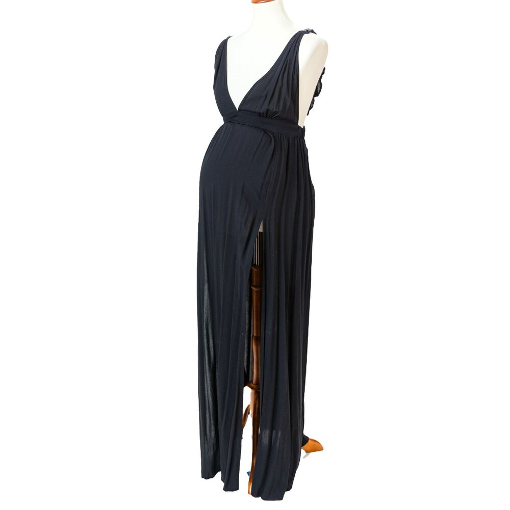ASOS Maternity Black Halter Gown